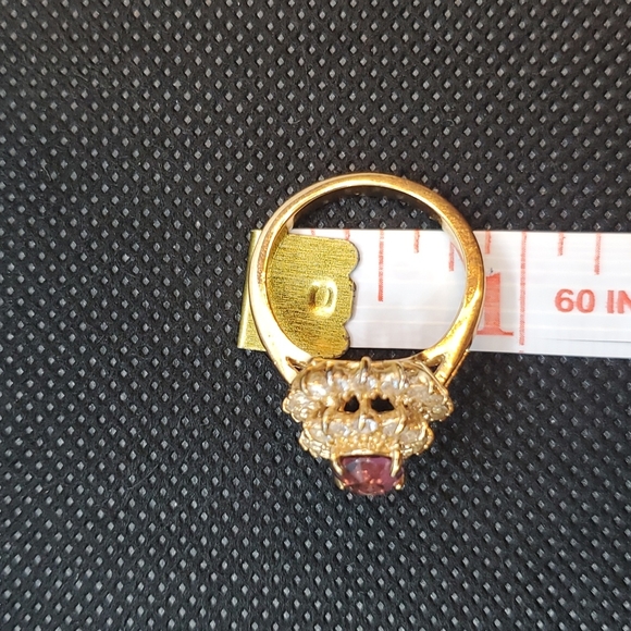 Vintage rhinestone ring - Picture 2 of 5
